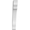 Ekena Millwork 3-in. W x 18-in. D x 24-in. H Olympic Architectural Grade PVC Knee Brace BRCP03X18X24OLY - alternate 4